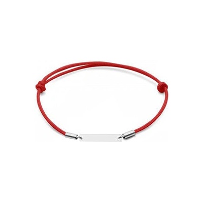 Nubis stříbrný textilní s destičkou SX112-R