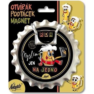 Nekupto Otvírák na pivo, podtácek - Myslím jen na jedno