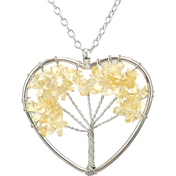 HARAHU Колие Tree Heart - Жълта KP28417 (28417)