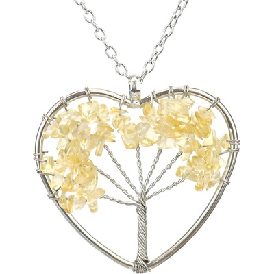 HARAHU Колие Tree Heart - Жълта KP28417 (28417)