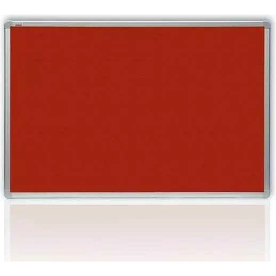 2x3 Filcová červená tabule v hliníkovém rámu 150x120 cm
