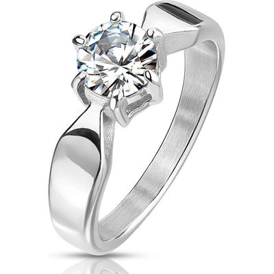 Mabell Dámský prsten z chirurgické oceli ELIZABETH CZ221R M6809S 5C45