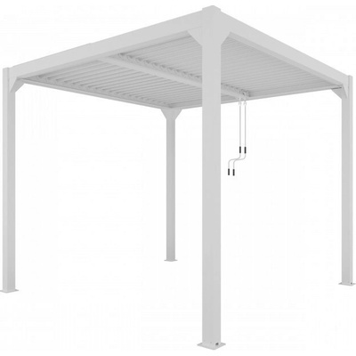 Mirpol Pergola LUXE 4 x 4 m s bielym LED osvetlením