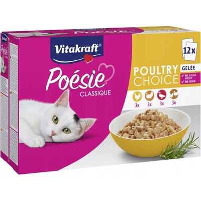 Poésie Classique kuře krůta kachna v želé 12 x 85 g