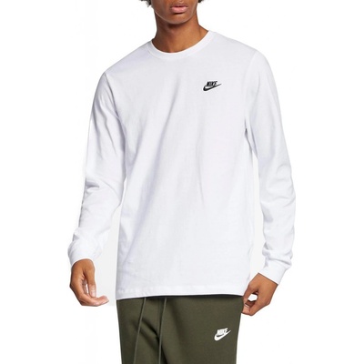 Nike Sportswear Club Tee LS white black