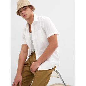 GAP Риза GAP GAP | Byal | МЪЖЕ | XS