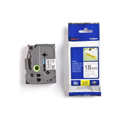 Páska BROTHER TZS241 Black On White Adhesive Tape