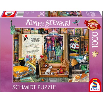 Schmidt Spiele Пъзел Schmidt от 1000 части - Спомени от Ню Йорк (58598)