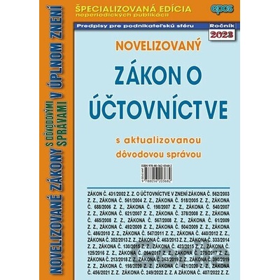 Novelizovaný zákon o účtovníctve 2023 Epos