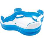 Intex Надуваем басейн INTEX Swim Center 229x229x66 см с 4 седалки