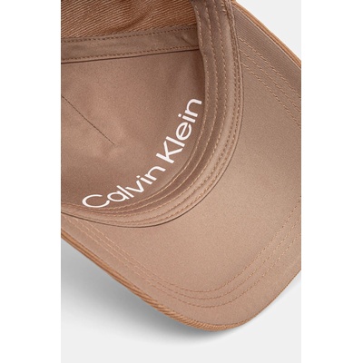 Calvin Klein Джинсова шапка с козирка Calvin Klein в бежово с изчистен дизайн K60K612894 (K60K612894)