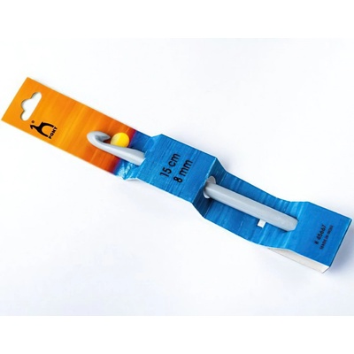 PONY Háček na háčkování PONY, plastový 45667, velikost 8mm, délka 15cm