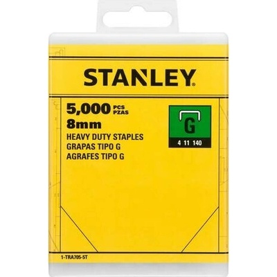 STANLEY Sponky 8 mm typ G - 5 000 ks 1-TRA705-5T