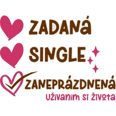 DTF transfer/nažehľovačka Zaneprázdnená Nálepka - výška: A5