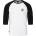 Horsefeathers Тениска Global Raglan - white/black Horsefeathers | Byal | МЪЖЕ | L