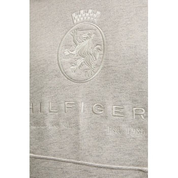 Tommy Hilfiger Суичър Tommy Hilfiger мъжки в сиво с качулка с меланжов десен MW0MW40046 (MW0MW40046)
