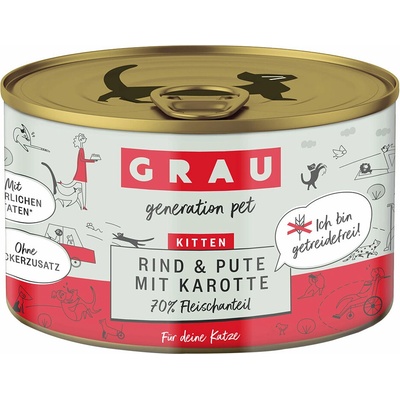 Grau Kitten multibalenie 12 x (3 druhy) 200 g