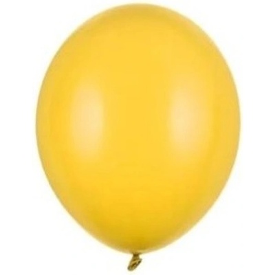 BALÓNKY latexové pastelové medově žluté 12 cm