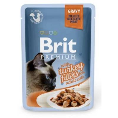 Brit Premium Cat Delicate Fillets in Gravy with Turkey 85g