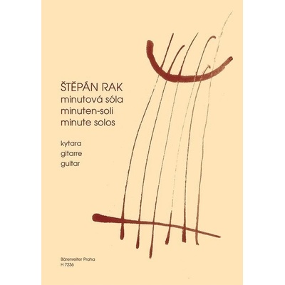 Bärenreiter Minutová sóla drobné skladby pro začínající kytaristy Noty