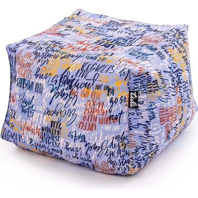 Tuli Kuba snímateľný poťah polyester vzor graffiti modrá