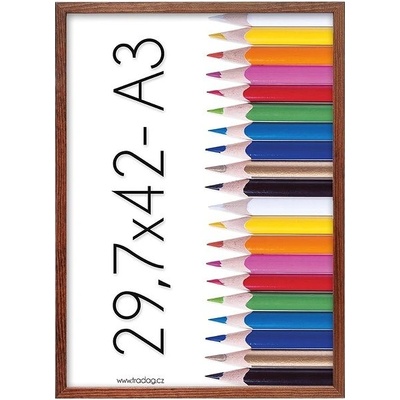 TRADAG Polaris hnědý 29,7 x 42 /A3/ plexi – Zboží Živě