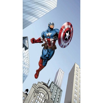 Foto závěs Blackout Marvel Captain America 140x245cm FCP L 6127