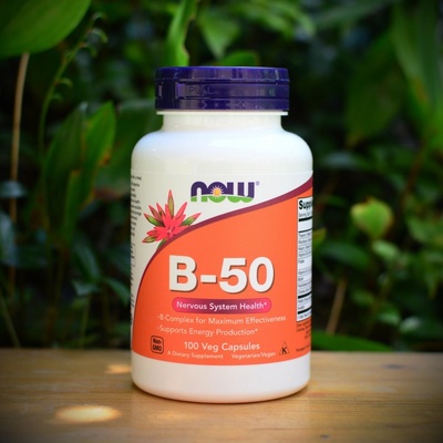 NOW Foods Vitamin B-50 Complex 100 rostlinných kapslí