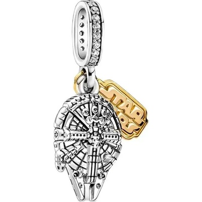 P&J Jewellery Stříbrný visací přívěsek Millennium Falcon SBSW12