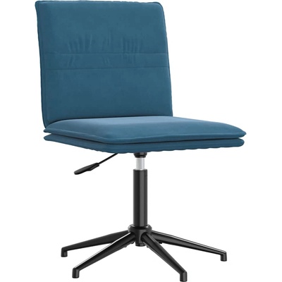 vidaXL Трапезен стол, син, кадифе (4101277)