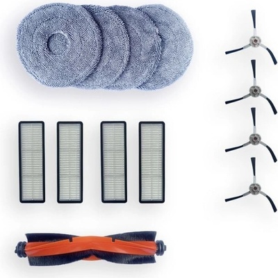 Mobilly Xiaomi X10+ a X10, Xiaomi S10+ a S20+ filtry a kartáče a mopovací textilie 13 ks