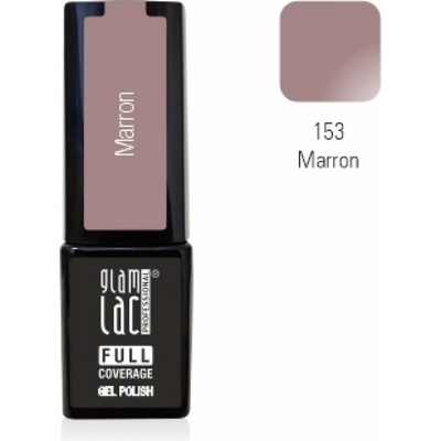 GlamLac Gel lak hnědý 153 Marron 6 ml