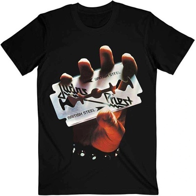Judas Priest tričko British Steel Black