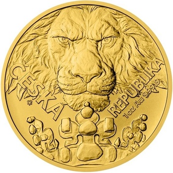 Česká mincovna Zlatá uncová mince Český lev stand 1 oz