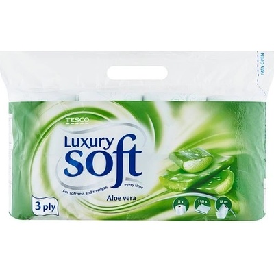 Tesco Soft Luxury Aloe Vera 3 vrstvy 8 ks