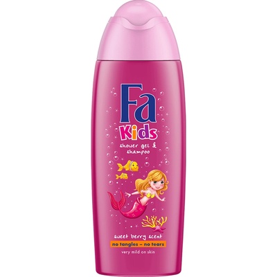 Fa Kids sprchový gél a šampón Sweet Berry 400 ml