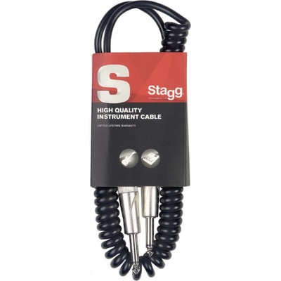 Stagg SGCC6 DL, špirálový nástrojový kábel jack/jack, 6 m