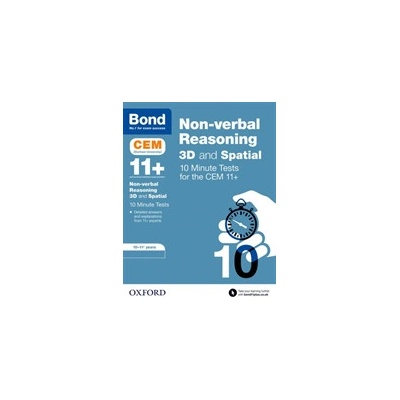 Bond 11+: CEM 3D Non-Verbal Reasoning 10 Minute Tests - 10-11 YearsPaperback