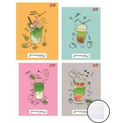 Unipap Zošit tri riadky Matcha Mood A4
