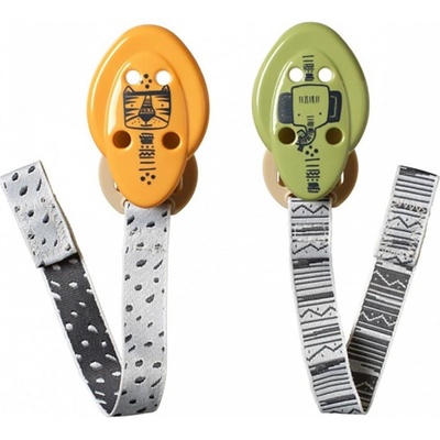 Tommee Tippee reťaz na cumlík 2 kusy žltá zelená