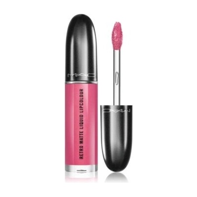 MAC Cosmetics Retro Matte Liquid Lipcolour matná rtěnka s metalickým efektem Metallic Rose 5 ml