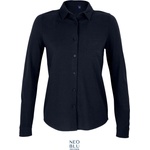 Neoblu 3791 basile women / Дамска риза с дълъг ръкав от пике - нощно синьо xxxl (24379104613)