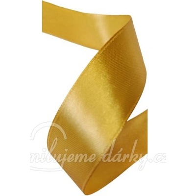 Zlatá atlasová stuha, šíře 25mm, návin 36m – Zboží Dáma