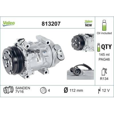 Kompresor, klimatizace VALEO 813207