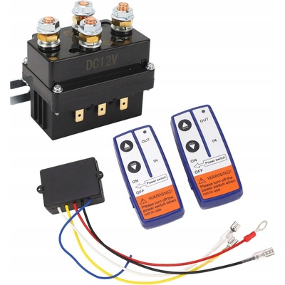 Relé pre navijak LR4450 12V 300W + 2x diaľkové ovládanie