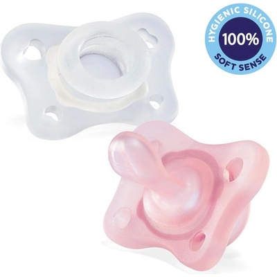 Chicco celo silikon Physio Mini Soft dievča 2 ks V000888