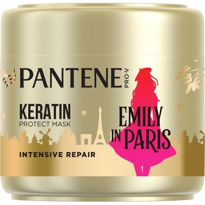 Pantene Pro V Emily in Paris obnovujúca maska pre poškodené vlasy s keratínom 300 ml