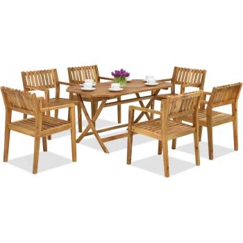 Image 1 of Garden Point Дървени градински мебели Laos/Timor 6 Garden Point (GAP148_6xGAP353)