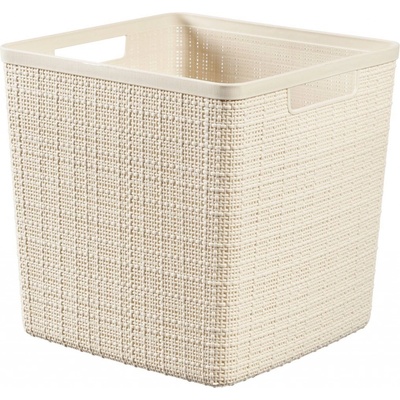 CURVER JUTE 17L Košík kocka 28 x 28 x 27 cm, béžový 01906-885