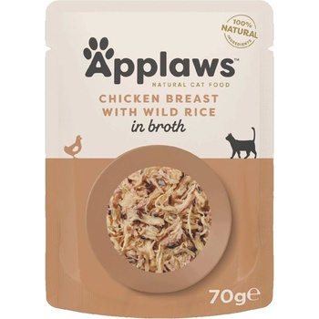 Applaws Капсула APPLAWS Cat, пиле и див ориз 70г